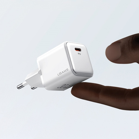 USAMS ŁADOWARKA SIECIOWA 1xUSB-C PD30W 3A DO TELEFONÓW Z TECHNOLOGIĄ PD3.0