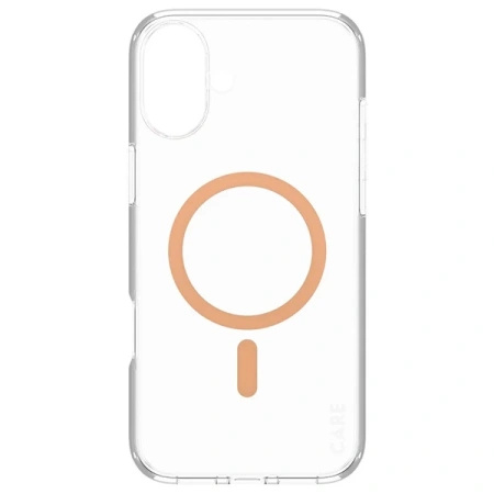 Etui CARE by PanzerGlass Flagship Case z MagSafe na iPhone 16 Plus - pomarańczowe
