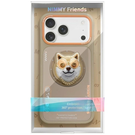 NIMMY ETUI GLASSES COOL DOG MAGSAFE DO IPHONE 17 PRO Z MAGNETYCZNYM