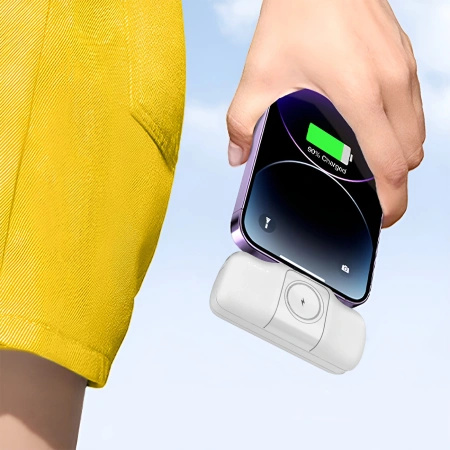 WOZINSKY MINI POWERBANK Z KABLEM USB-C DO APPLE WATCH 5000MAH 15W