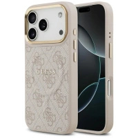GUESS ETUI 4G PU CLASSIC LOGO MAGSAFE DO IPHONE 17 PRO CASE LUKSUSOWE