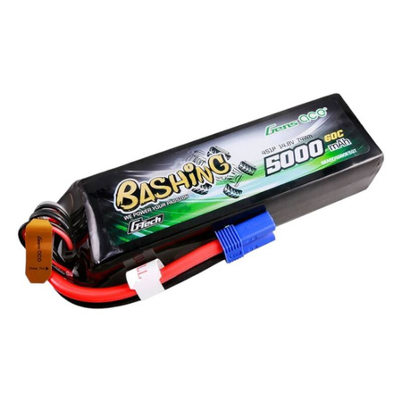 GENS ACE AKUMULATOR LIPO 5000MAH 14.8V 4S1P 60C Z KONEKTOREM EC5 DO RC