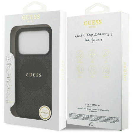 GUESS ETUI 4G CIRCLE CLASSIC LOGO DO IPHONE 17 PRO MAGSAFE POKROWIEC
