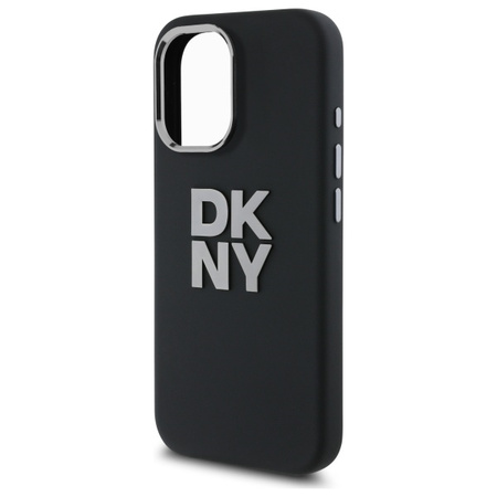 DKNY ETUI HARDCASE LIQUID SILICONE DO IPHONE 16 6.1 Z LOGO WYSOKIEJ