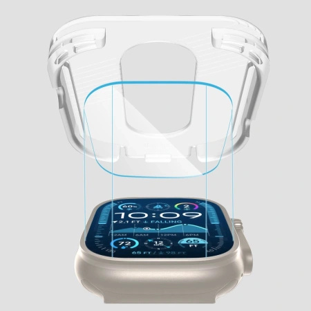 Szkło hartowane Tech-Protect Easy Set+ 2-pack na Apple Watch Ultra 1 / 2 49 mm - przezroczyste
