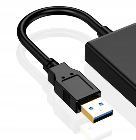Adapter przejściówka Co2 do laptopa, USB-C - HDMI 4K, do Windows, do Mac OS, do Linux, szary