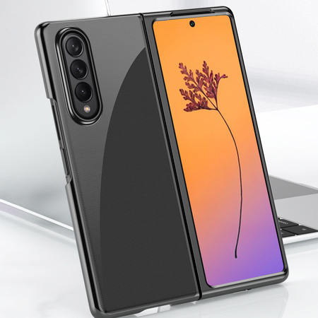 Plating Case etui Samsung Galaxy Z Fold 4 pokrowiec z metaliczną ramką różowe