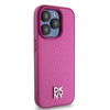 DKNY POKROWIEC DO IPHONE 15 PRO 6.1 SKÓRZANE MONOGRAM LOGO METALOWE DO
