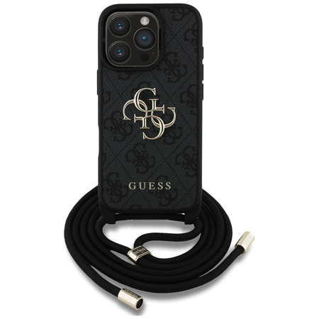 GUESS POKROWIEC TPU Z LOGO 4G DO IPHONE 16 PRO MAX ELEGANCKIE WYKOŃCZENIE