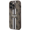 Etui Guess GUHMP14XP4RPSW na iPhone 14 Pro Max 6.7" - brązowe 4G Printed Stripes MagSafe