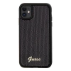Etui Guess Sequin Script Metal na iPhone 11 / Xr - czarne