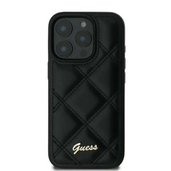 GUESS ETUI HARDCASE DO IPHONE 16 PLUS 6.7 QUILTED METAL LOGO WYSOKA JAKOŚĆ