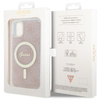 Etui Guess GUHMN61H4STP na iPhone 11 - różowe 4G MagSafe