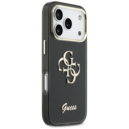 Etui Guess IML 4G Script Metal do iPhone 17 Pro czarny