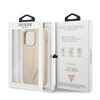 Guess GUHCP14LPSATLE iPhone 14 Pro 6,1" beżowy/beige hardcase SaffianoTriangle Logo