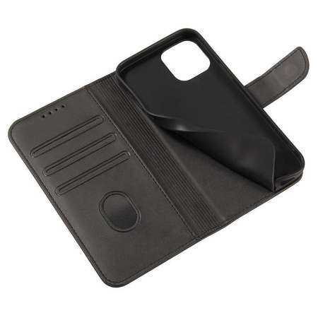 Magnet Case elegancki futerał etui pokrowiec z klapką i funkcją podstawki Vivo Y51 2020 / Y51A czarny