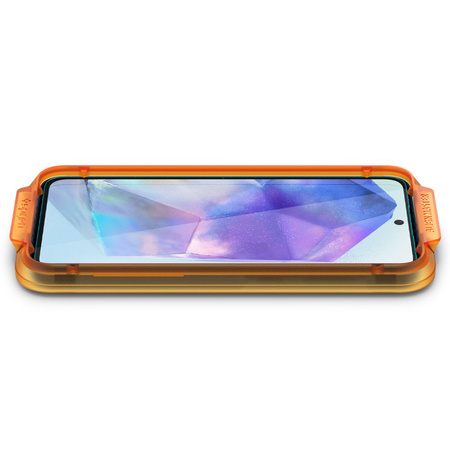 SPIGEN SZKŁO HARTOWANE ALM GLAS.TR DO GALAXY A55 5G 2-PACK WYGODNE W UŻYTKU