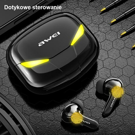 AWEI SŁUCHAWKI T35 TWS DO TELEFONÓW STACJA DOKUJĄCA BLUETOOTH 5.0 GAMINGOWE