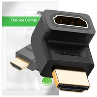 Ugreen adapter łącznik kątowy HDMI dolny czarny (20109)