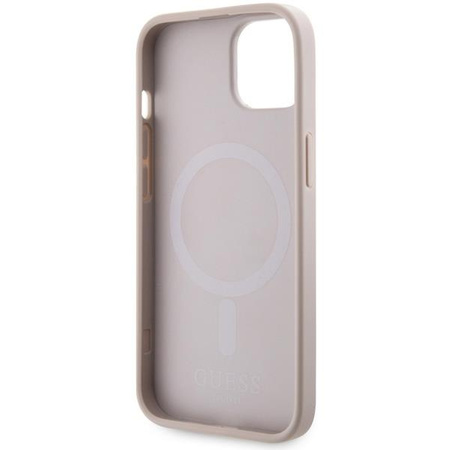 Etui Guess GUHMP14SHGCFSEP na iPhone 14 - różowe GCube Stripes MagSafe
