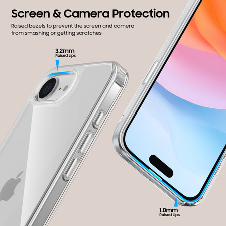 TECH-PROTECT FLEXAIR HYBRID ETUI DO IPHONE 16E PRZEZROCZYSTE ZABEZPIECZENIE