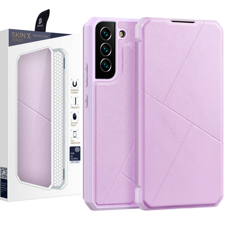 DUX DUCIS Skin X kabura etui pokrowiec z klapką Samsung Galaxy S22+ (S22 Plus) różowy