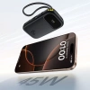 Powerbank Baseus EnerFill FC31 10000mAh 45W z kablami USB-C i Lightning - czarny