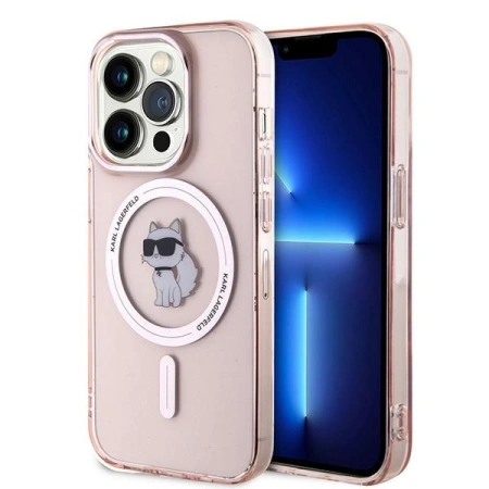 KARL LAGERFELD ETUI HARDCASE DO IPHONE 14 PRO MAX Z MAGNETYCZNYM STANDEM
