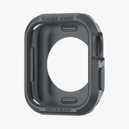 Etui Spigen Rugged Armor na Apple Watch 4 / 5 / 6 / 7 / 8 / 9 / SE (44 / 45 mm) - ciemnoszare