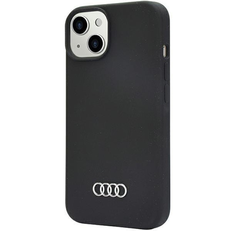 Etui Audi Silicone Case na iPhone 14 - czarne AU-LSRIP14-Q3/D1-BK