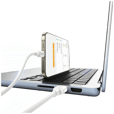 Kabel USAMS U90 3A USB-A do USB-C biały