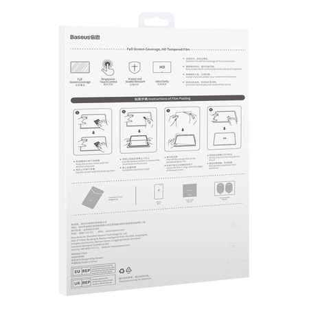 BASEUS SZKŁO HARTOWANE 0.3MM DO HUAWEI MATEPAD PRO 11 ANTY-ODBICIE OCHRONNE
