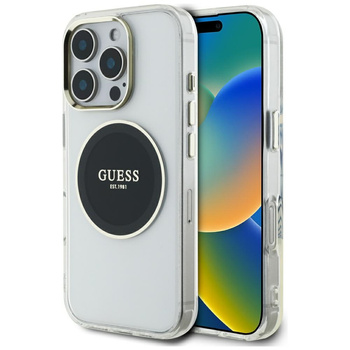 GUESS ETUI POKROWIEC MAGNETYCZNY DO MAGSAFE IPHONE 16 PRO MAX CLASSIC LOGO