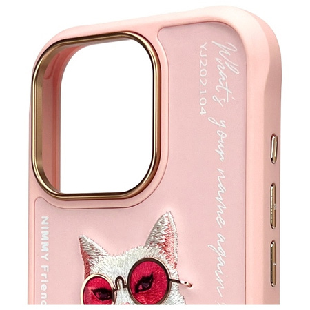 NIMMY ETUI DO IPHONE 16 PRO MAX 6.9 GLASSES COOL CAT Z OCHRONĄ PRZED