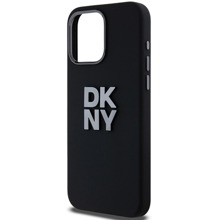 DKNY POKROWIEC DO IPHONE 15 PRO MAX 6.7 LIQUID SILICONE Z LOGO METALOWYM