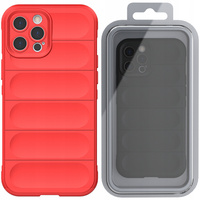 Magic Shield Case etui do iPhone 13 Pro Max elastyczny pancerny pokrowiec czerwony