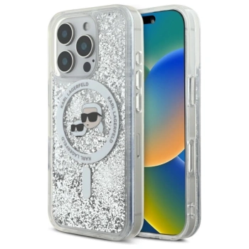 KARL LAGERFELD CASE DO IPHONE 16 PRO MAX 6.9 DO MAGSAFE Z LIQUID GLITTER