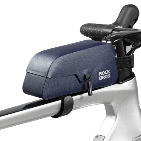 Torba rowerowa Rockbros 30120122006 na ramę wodoodporna z magnetycznym zapięciem 0,9L - niebieska