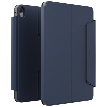 Etui UNIQ Rovus Snapmount Magnetic 360 Rotating Detachable do iPad 11" 2025 / iPad 10.9" 2022 (10 gen.) - granatowe