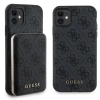 Zestaw Guess GUBPM5N614GEMGK iPhone11 6.1 hardcase + Powerbank 5000mAh MagSafe czarny/black 4G Metal Logo