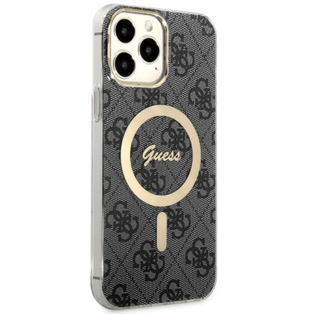 Etui Guess GUHMP13XH4STK na iPhone 13 Pro Max 6.7" - czarne 4G MagSafe