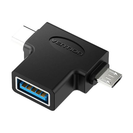 VENTION PRZEJŚCIÓWKA OTG USB 3.0 DO USB-C MICRO USB DO TABLETÓW TELEFONÓW
