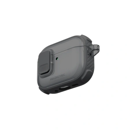 Etui AMAZINGTHING Titan Pro Mag Case Clear do AirPods Pro 3 - czarne