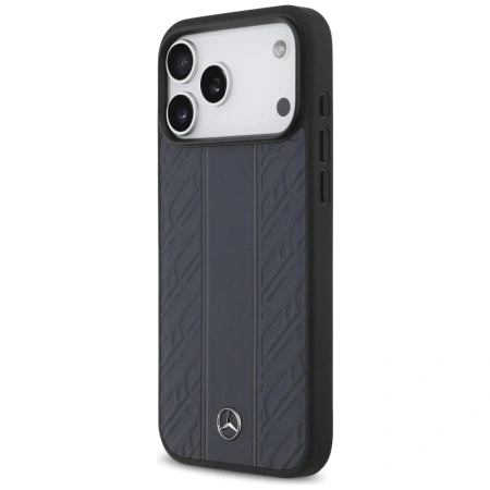 MERCEDES ETUI LEATHER LAUREL LEAVES STRIPES MAGSAFE DO IPHONE 17 PRO MAX