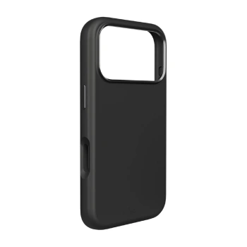 Etui silikonowe Pure Icon Mag Pro Liquid Silicone na iPhone 17 Pro Max kompatybilne z MagSafe, z ochroną aparatu i aluminiowymi przyciskami - czarne