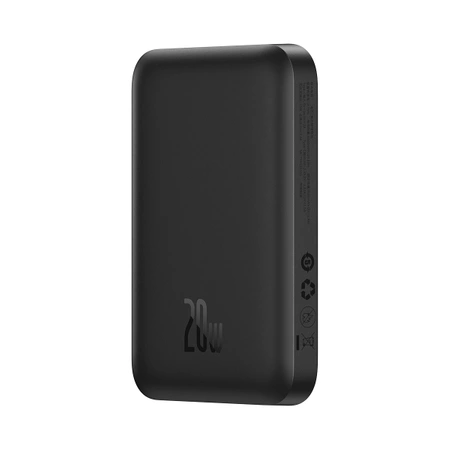 Powerbank bezprzewodowy Baseus Magnetic Wireless Charging 20W z MagSafe i USB-C - czarny