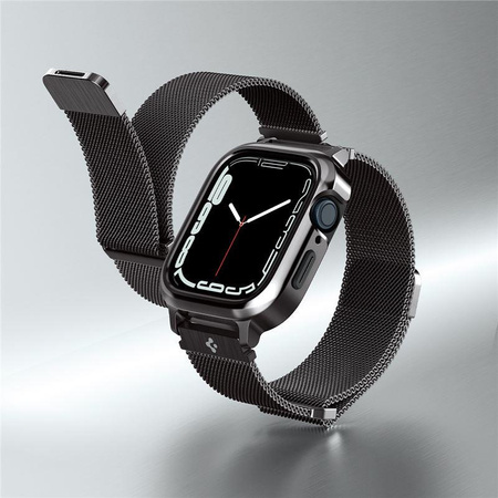 SPIGEN METAL FIT ”PRO” APPLE WATCH 4 / 5 / 6 / 7 / 8 / SE (44 / 45 MM) GRAPHITE