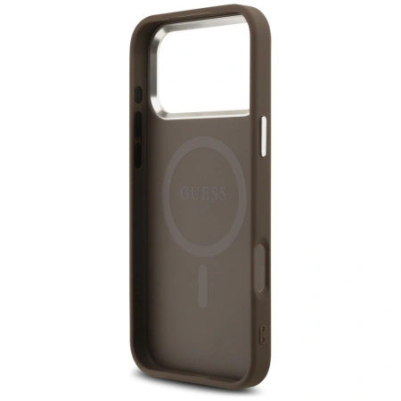 GUESS ETUI 4G TRIANGLE LOGO MAGSAFE DO IPHONE 17 PRO MAX ELEGANCKA OCHRONA