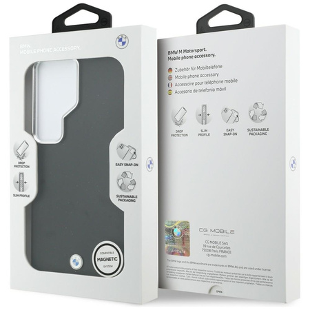 Etui BMW Sign Metal Logo MagSafe do      Samsung Galaxy S26 Ultra czarny
