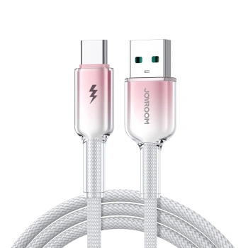 JOYROOM KABEL USB-A USB-C DO TELEFONÓW 3A 1.2M ZAKOŃCZENIE WYSOKIEJ